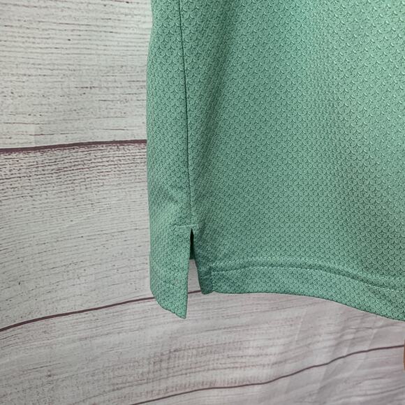 Haggar Cool 18 Tec Green Polo Shirt Stretch Comfort Quick Dry Size XL - Picture 12 of 14